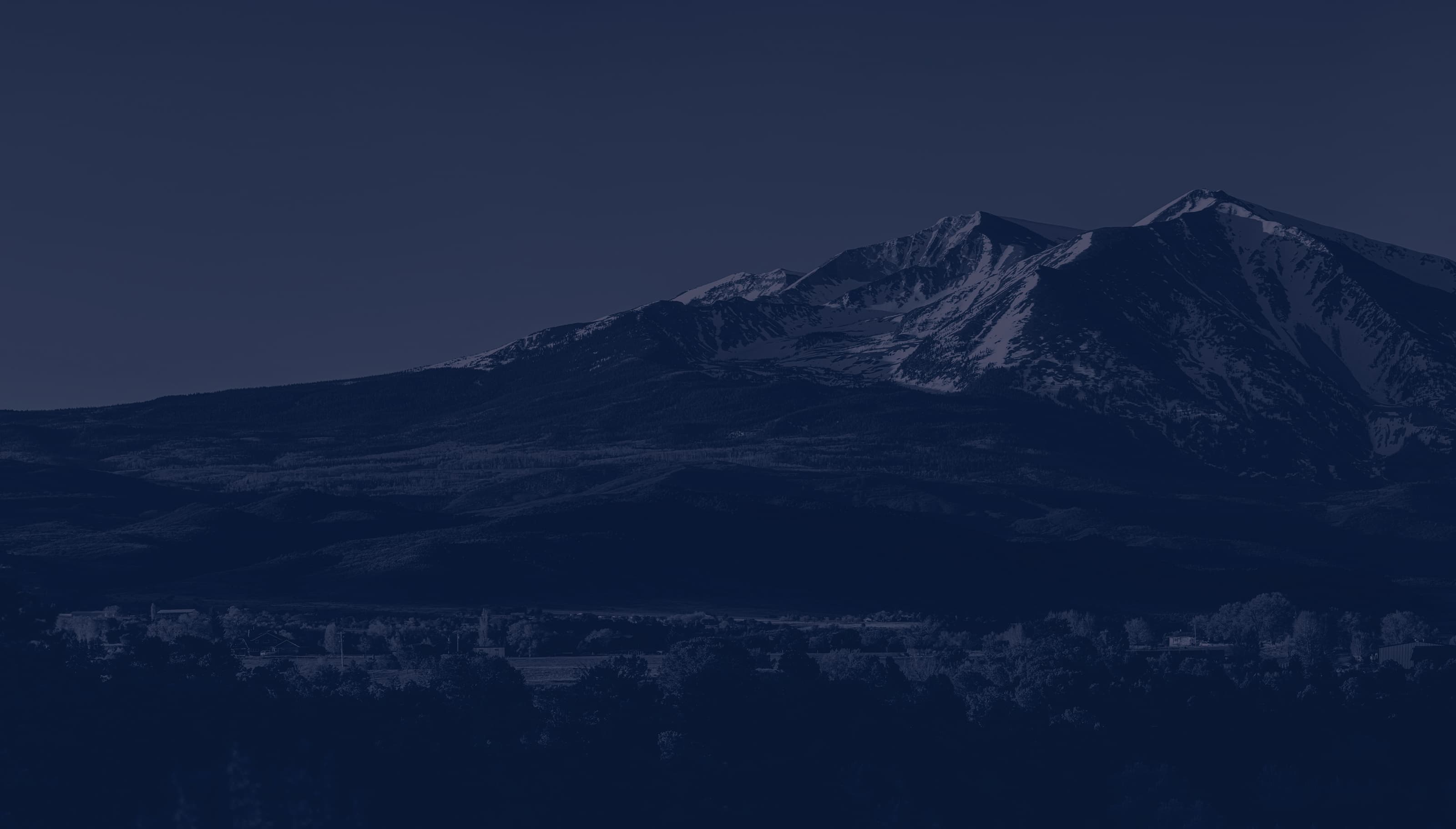 Mount Sopris — the twin summits seen from across the Roaring Fork Valley